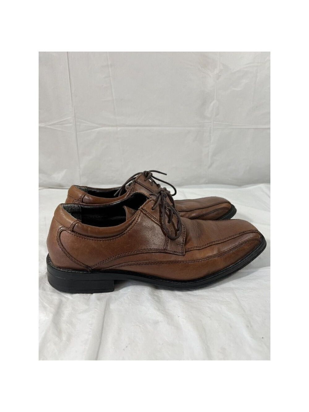 Dockers Mens Size 7.5 M Brown Leather Upper Bicycle Lace Up Oxfords Dress Shoes - Picture 11 of 12